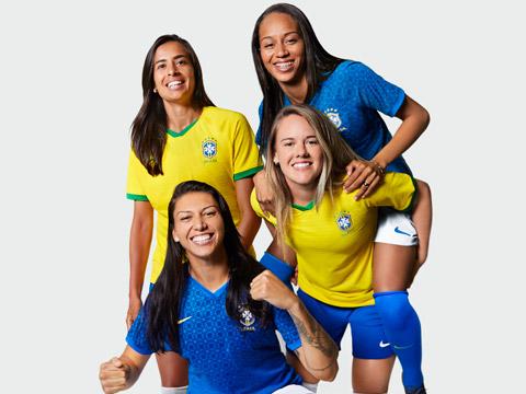 巴西女足国家队2019世界杯主客场球衣