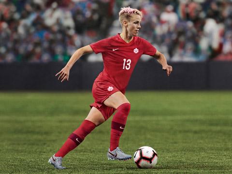 加拿大女足国家队2019世界杯主客场球衣