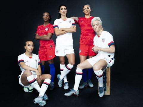 美国女足国家队2019世界杯主客场球衣