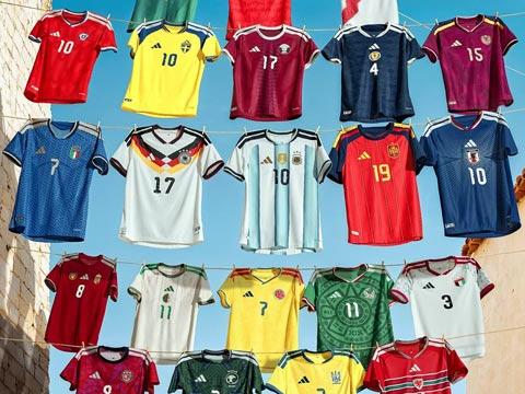 阿迪达斯发布 2026 年世界杯国家队主场球衣